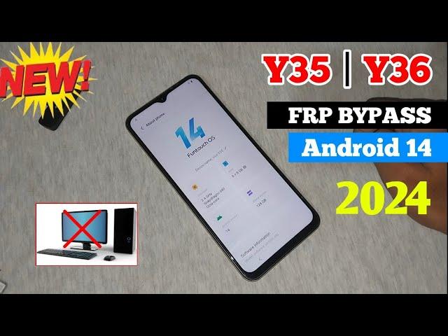 Vivo Y35 | Y36 Google Frp Bypass Android 14 2024 (Without Pc)