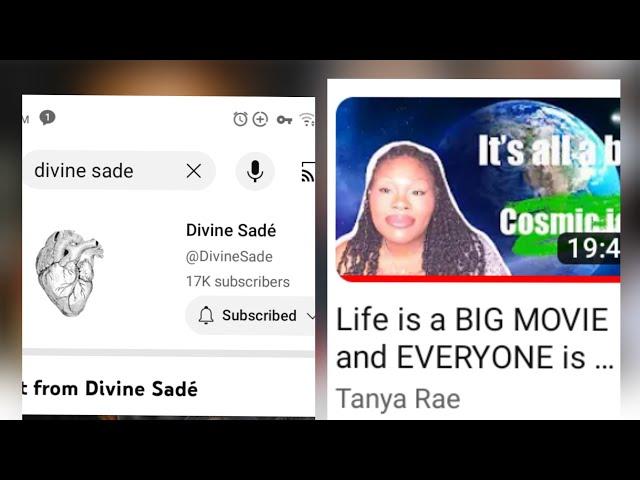 I found Divine Sadé other channel! Her other character is Tanya Rae!