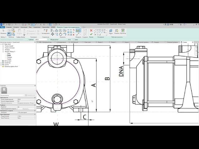 Создание семейства Revit MEP