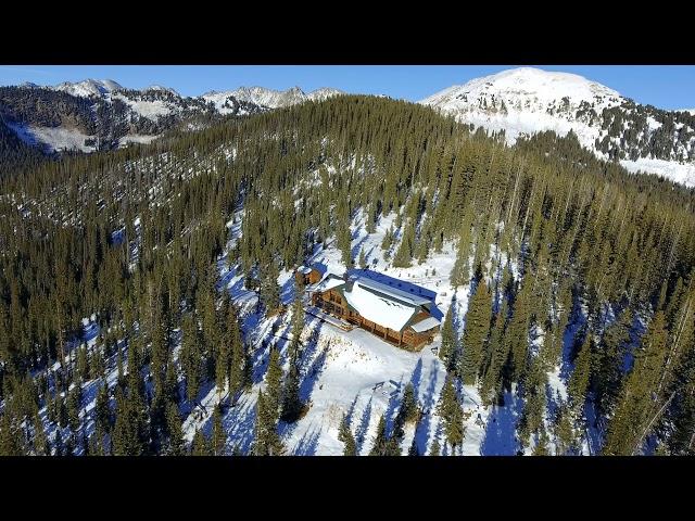 Remote Snowy Cabin in Rocky Mountains