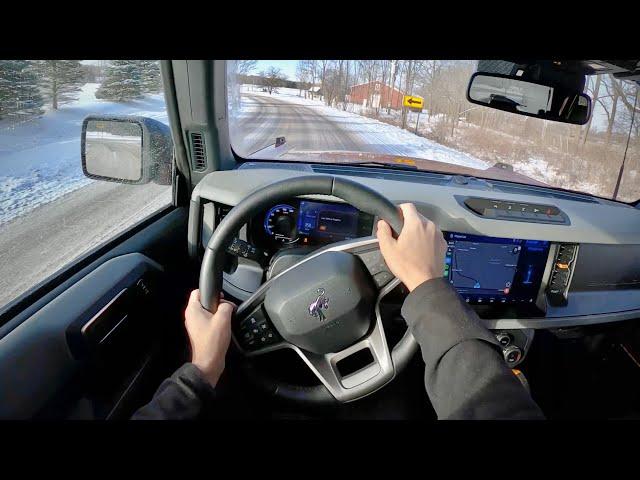 The (almost) Perfect Enthusiast Bronco - Badlands 2.3L 4-Door (7MT) - POV Winter Driving Impressions