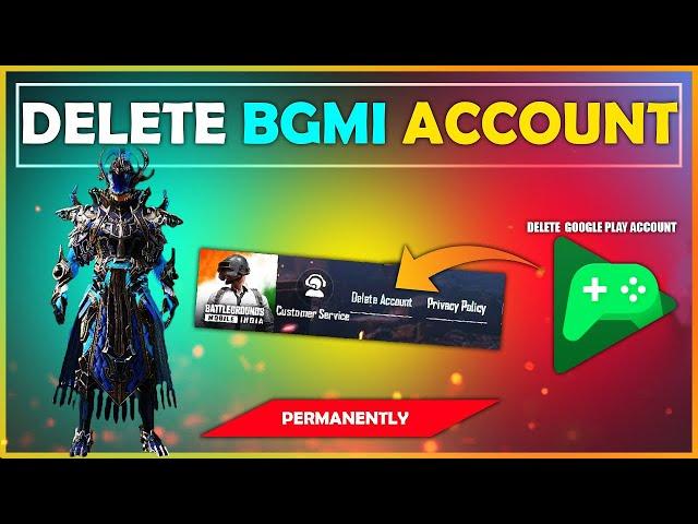 HOW TO DELETE BGMI ACCOUNT PERMANTELY | HOW TO DELETE GOOGLE PLAY GAME ACCOUNT | UNLINK BGMI GOOGLE