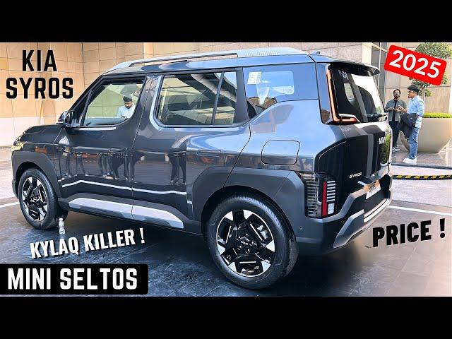 New Kia Syros 2025 Premium SUV - Latest Features, New Interiors | Kia Syros HTX+ (O) Top Model 2025