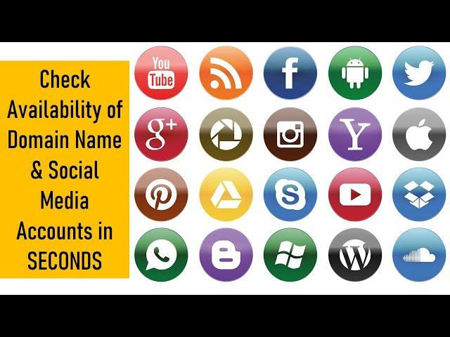 Check Availability of Domain Names and Social Media Accounts in Seconds - Free Websites