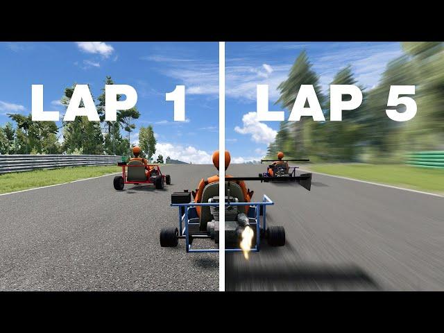 Every Lap, The Go Karts Get Faster