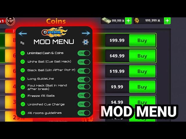 8 Ball Pool Mod APK 55.5.0 (Menu: Long Line/Anti-ban/Unlimited Money) - 2024 Update