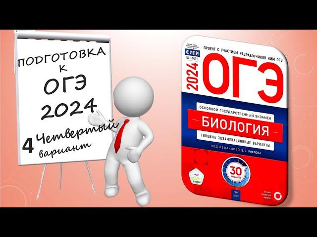 ОГЭ 2024 биология. Вариант №4 Сборник Рохлова.