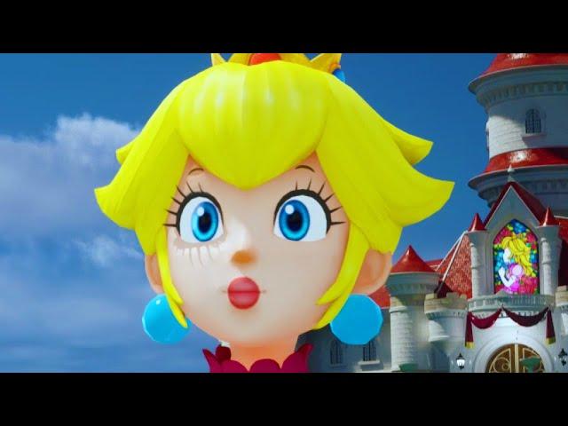 Princess Peach fat, big and inflated plus random Mario Level mayhem