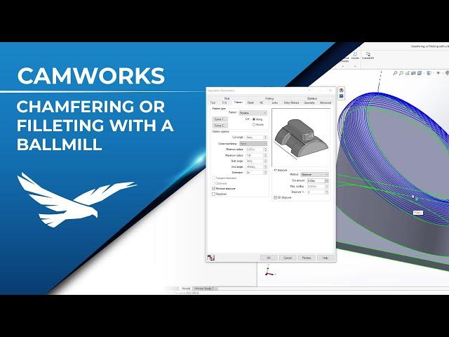 Chamfering or Filleting with a Ballmill in CAMWorks