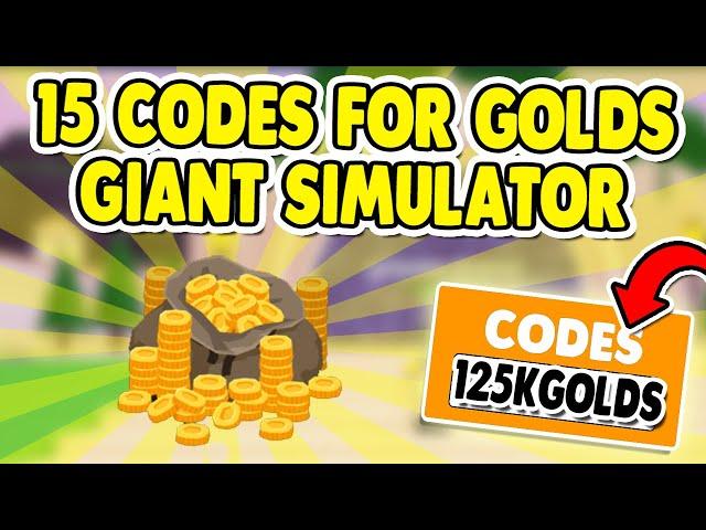 ALL *15* INSANE WORKING ROBLOX GIANT SIMULATOR CODES FOR GOLDS! GIANT SIMULATOR JUNE 2020 CODES