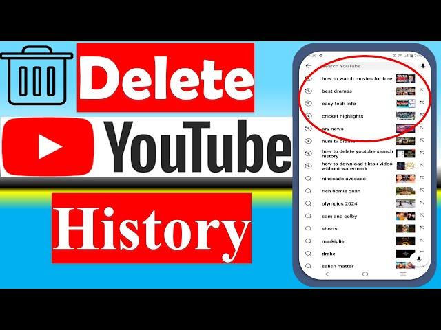 YouTube History Delete Kaise Kare | How to Delete YouTube Search History