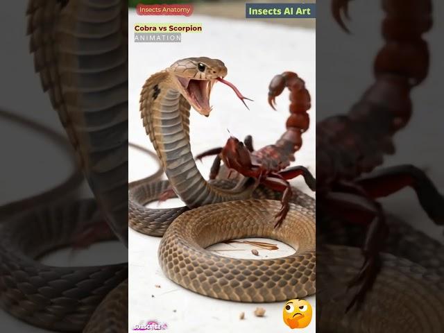 Cobra vs Scorpion Fight Animation | Insects AI Art | 49