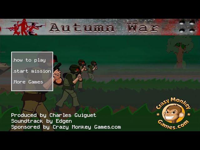 Autumn War Flash Game - All Missions Playthrough