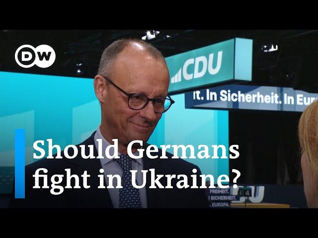 German opposition leader: Ukraine must deal with Ukrainian refugees in Germany | DW News