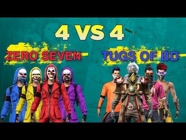 ZERO SEVEN VS TUGS OF BD||Garena Free Fire Battleground||YH Gaming||