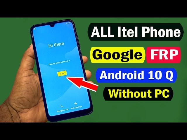 ALL Itel FRP Bypass Android 10 Q/Google Account Bypass Android 10 Q Latest Security Without PC |