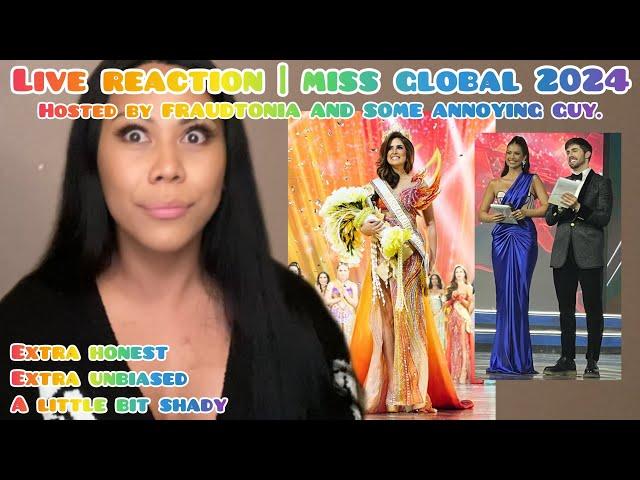 LIVE REACTION | Miss Global 2024 | the WORST pageant of 2024 with TERRIBLE hosts.