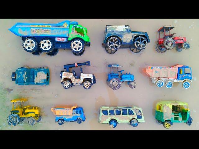 Mini Khet Me Truck Stuck In Mud Video | Thar 4x4 | Truck Loading | Auto Rickshaw | Jcb | Parth Kids