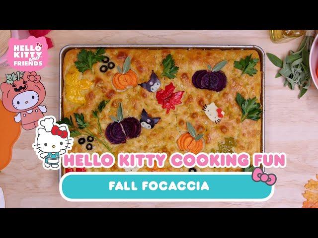 Fall Focaccia | Hello Kitty Cooking Fun