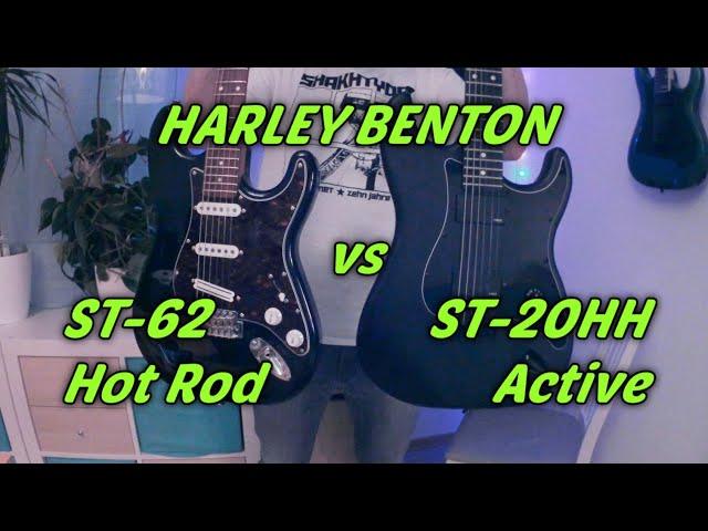 Harley Benton ST-62 HOT ROD vs. ST-20HH Active Sound Demo