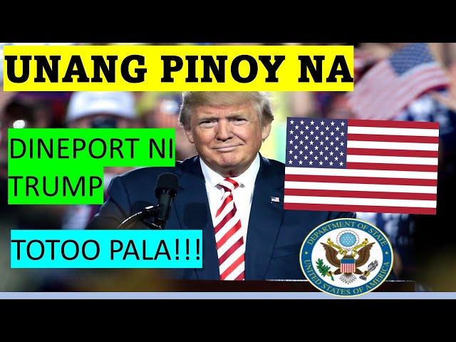 ETO PALA ANG UNANG TNT PINOY NA DINEPORT NI PRESIDENT TRUMP! ANONG NANGYARI????