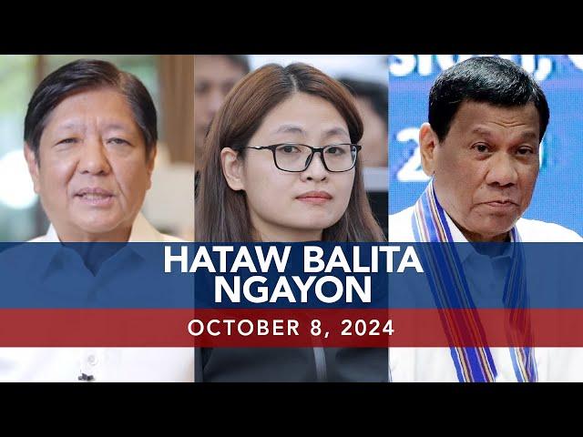 UNTV: Hataw Balita Ngayon | October 08, 2024