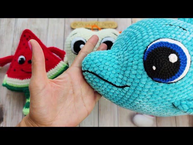 How to embroider of a smile of eyebrows for crochet toys