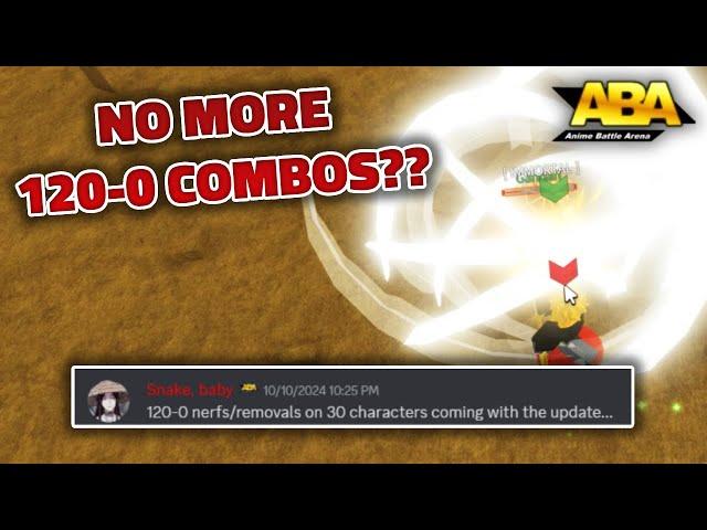 the END OF ABA ONE SHOT COMBOS??? (ABA is FINISHED..)