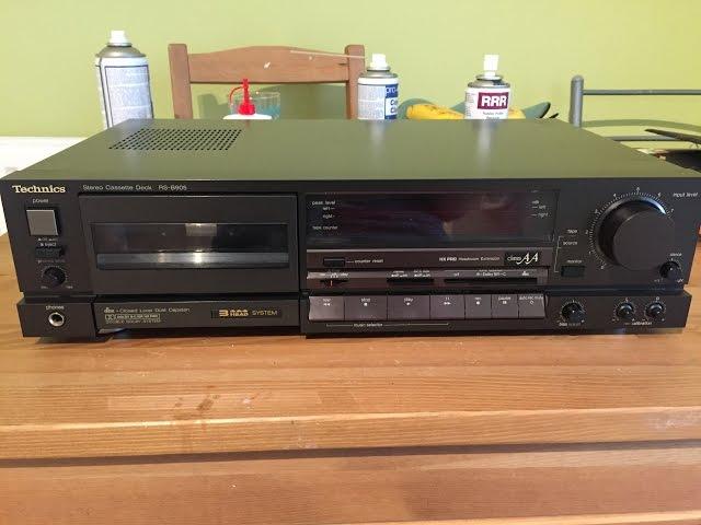 Technics RS-B905 Cassette Deck Demo - Recording with dbx (with service pictures)