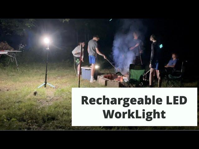 REVIEW: GoGonova Rechargeable LED Worklight with Stand - Great for the Outdoors