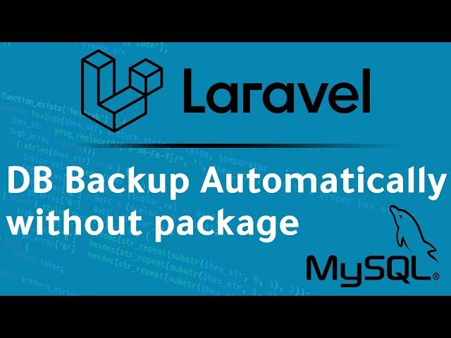 Laravel database backup automatically  | arabic