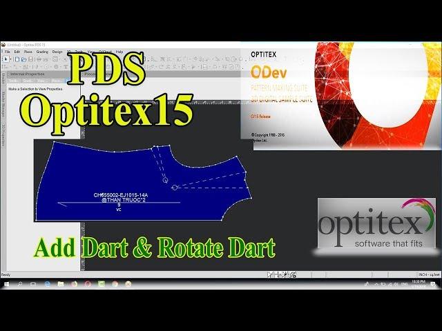 Optitex PDS 15: Toolbars/Insert/Dart Or Rotate Dart/Close And Open Dart