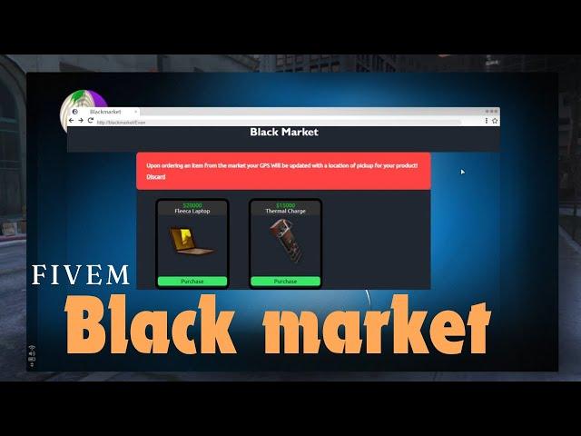 FiveM Black Market Open with Laptop | QBCore Scripts, Standalone Scripts