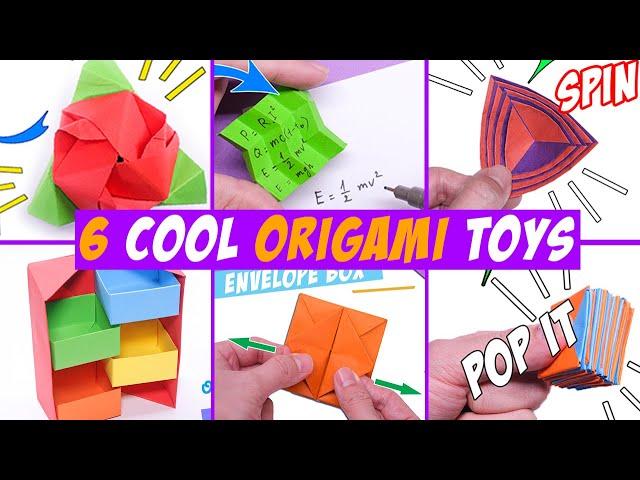 06 SUPER COOL origami FIDGET TOYS diy fidget toys || Gary origami