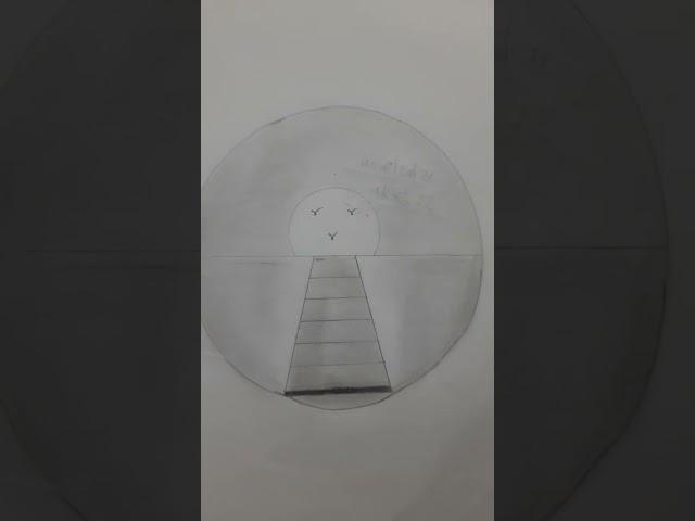 circle easy drawing and 3d drawing for only pencil art #reels #2024 #art @MaxgamingytFF22