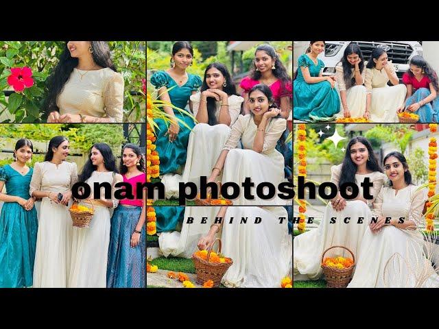 Onam photoshoot BTS| Rithika & Rishika