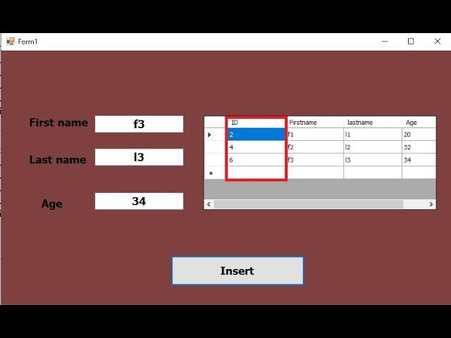 Programming Visual basic.net: Insert data with column sequence(AutoIncrement) number to datagridview