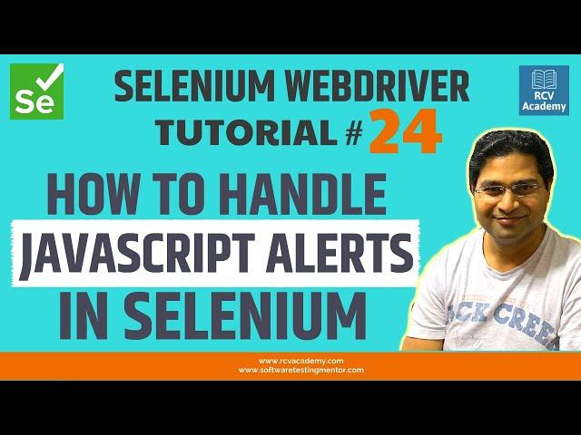 Selenium WebDriver Tutorial #24 - How to Handle Alert Popup in Selenium