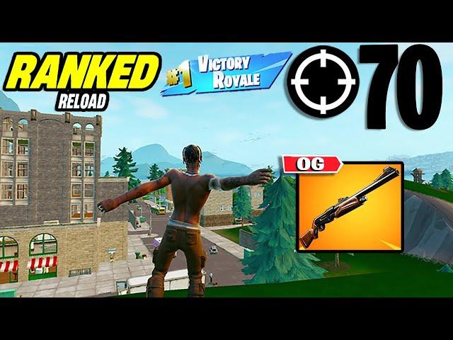 70 Elimination Solo Vs Squads "Ranked RELOAD" Gameplay Wins (Fortnite PS4 Controller On PC)