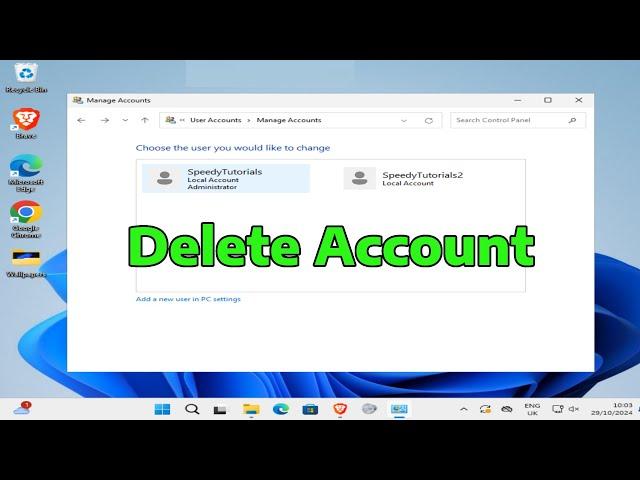 How To Delete A User Account On Windows 11