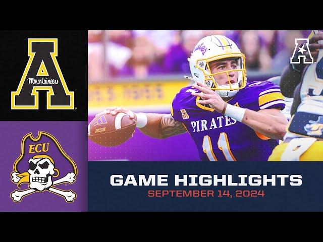 Game Highlights: App State vs East Carolina (September 14, 2024)