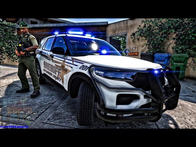 Playing GTA 5 As A POLICE OFFICER Sheriff Patrol | GTA 5 Lspdfr Mod