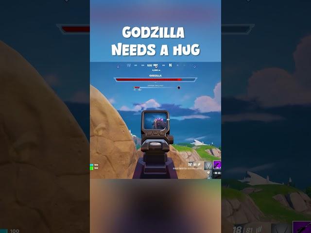 Godzilla needs a hug #fortnite #fortnitebr #fortniteclips #gaming #defy