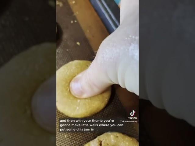 Peanut Butter & Jam Thumbprint Cookies