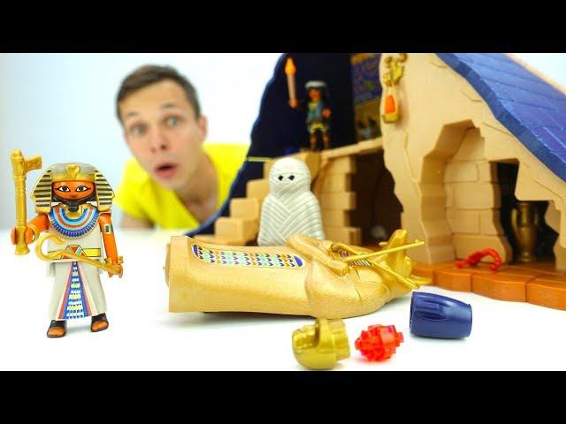 Playmobil. Игрушки для детей: кораблик и солдатики. Распаковка