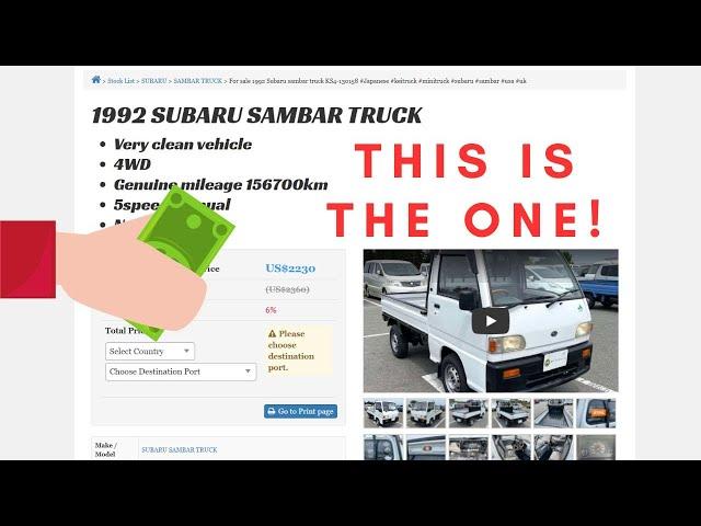 Buying Kei Truck As California Resident Part 2: Choose Vehicle