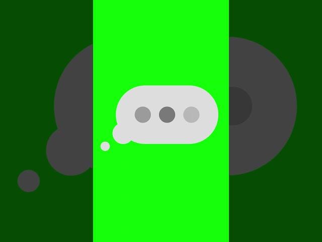Text typing imessage bubble animation green screen #Ios #animationbubble #bubble #greenscreen