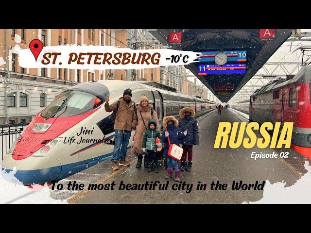 Moscow to Saint Petersburg High Speed Train Experience | Russia Travel Vlog | Episode 2