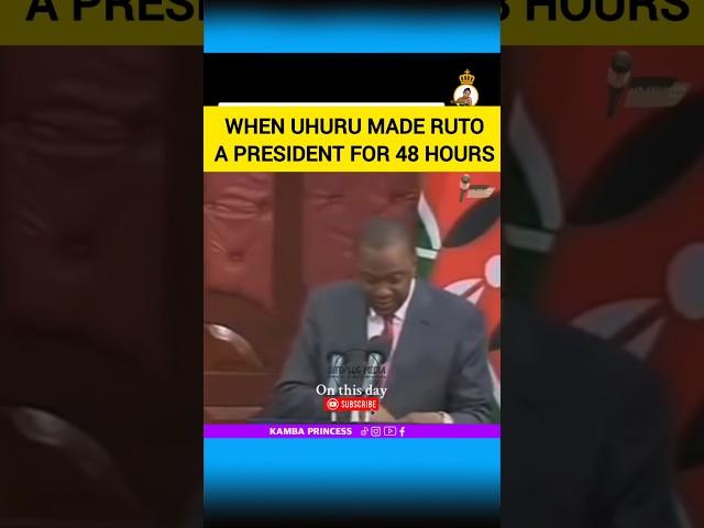 WHEN UHURU MADE RUTO A PRESIDENT FOR 48 HOURS #ruto #gachagua #uhuru #icc #robertishere #rand #rira