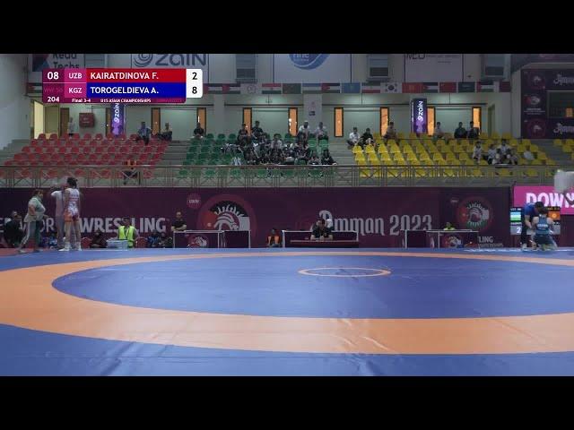 Final 3-4 • U15 WW 50Kg • Feruza KAIRATDINOVA (UZB) vs. Asema TOROGELDIEVA (KGZ)